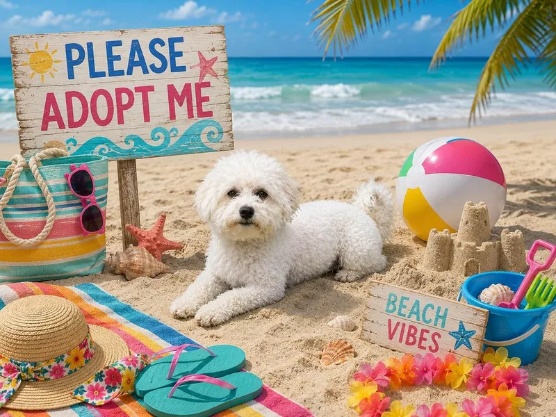An adult small-sized male Maltese dog named Truffle for adoption in Locust Fork, AL