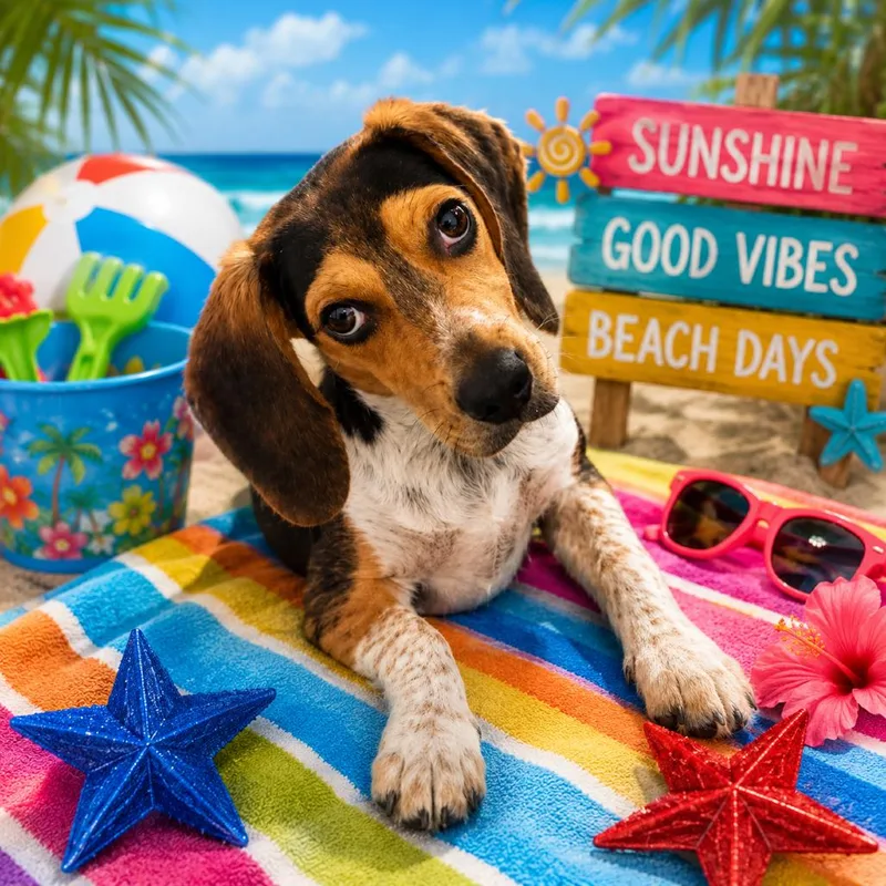 A young small-sized female Black Beagle dog named Molly D for adoption in Lebanon, TN