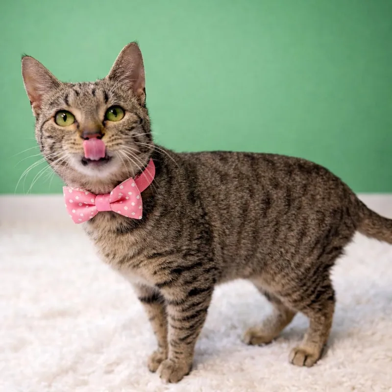 A young medium-sized female Gray / Blue / Silver Domestic Short Hair cat named Iridessa for adoption in Binghamton, NY