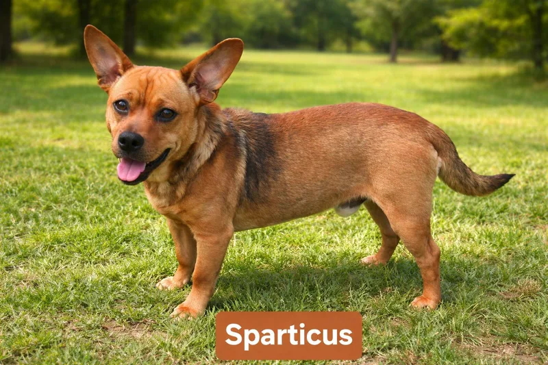 An adult small-sized male Corgi dog named Sparticus   $ for adoption in Milwaukee, WI