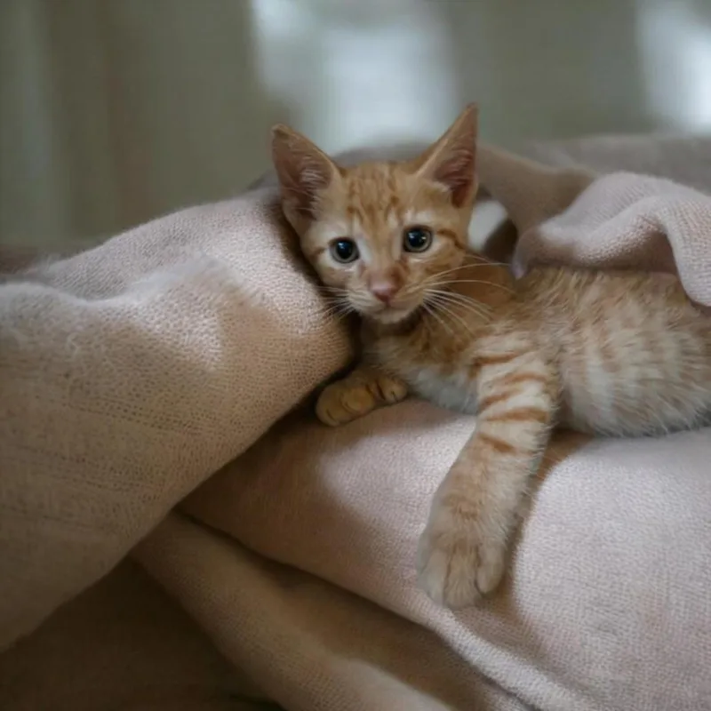 A baby small-sized male Domestic Short Hair cat named Bosco for adoption in Clinton Township, MI