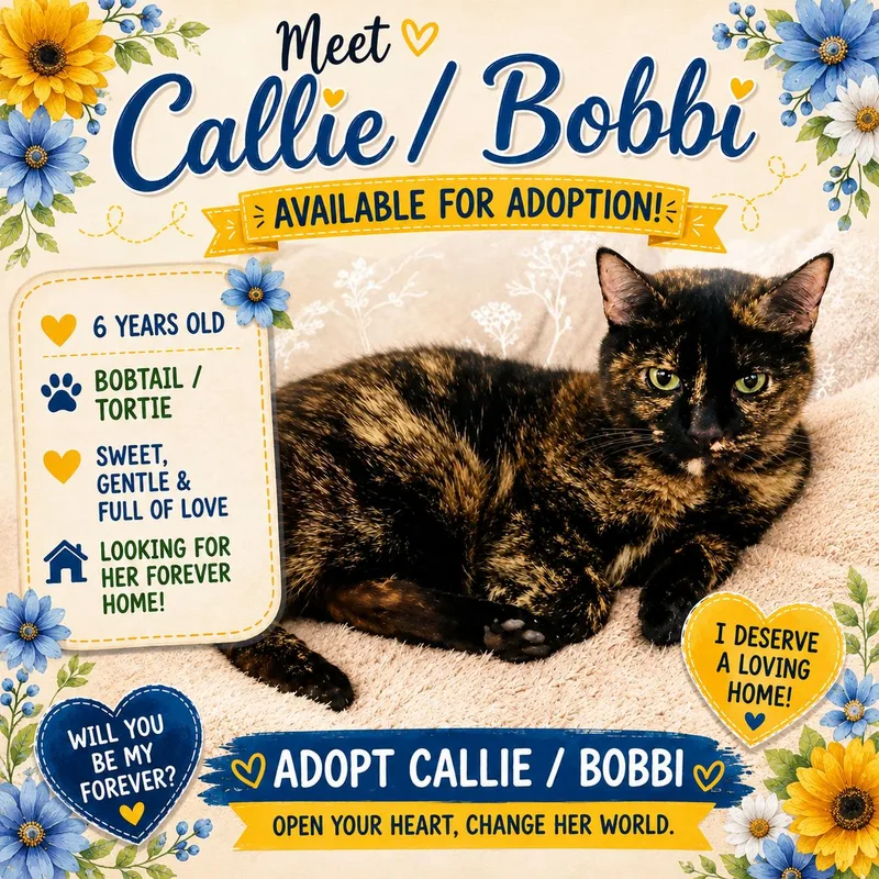 Callie The Bobtail Tortie thumbnail 3