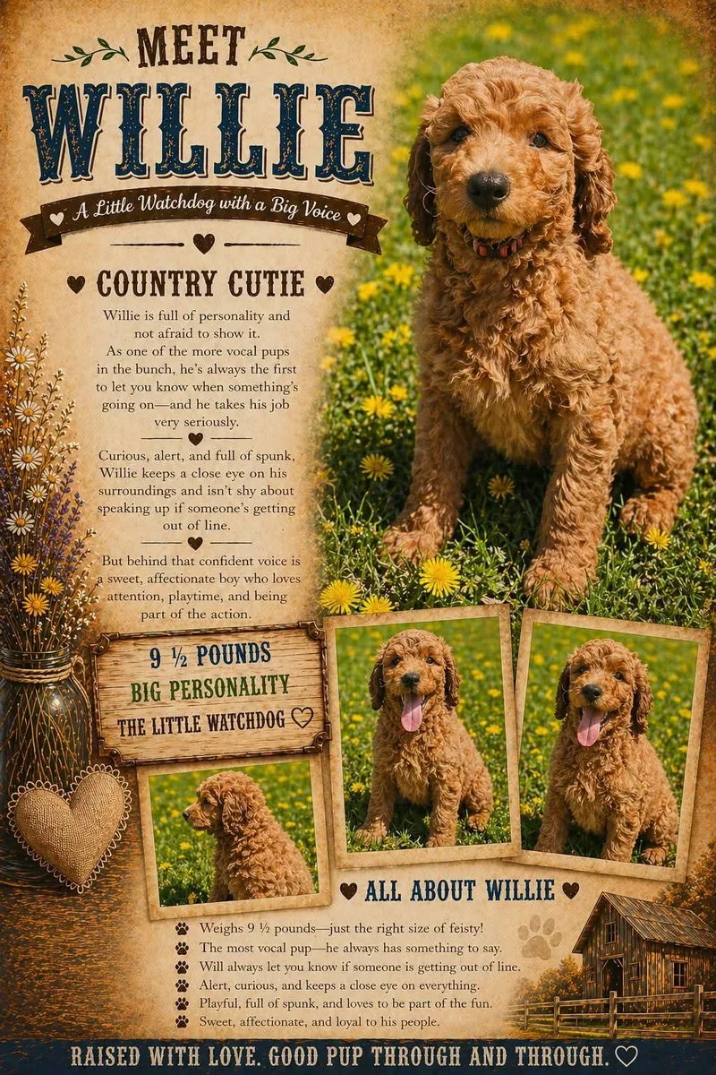 A baby medium-sized male Irish Setter dog named Willie    for adoption in Milwaukee, WI
