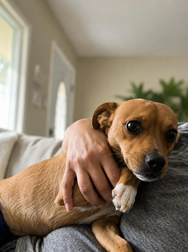 A young small-sized male Golden Chihuahua dog named Andy  outgoing happy for adoption in Houston, TX