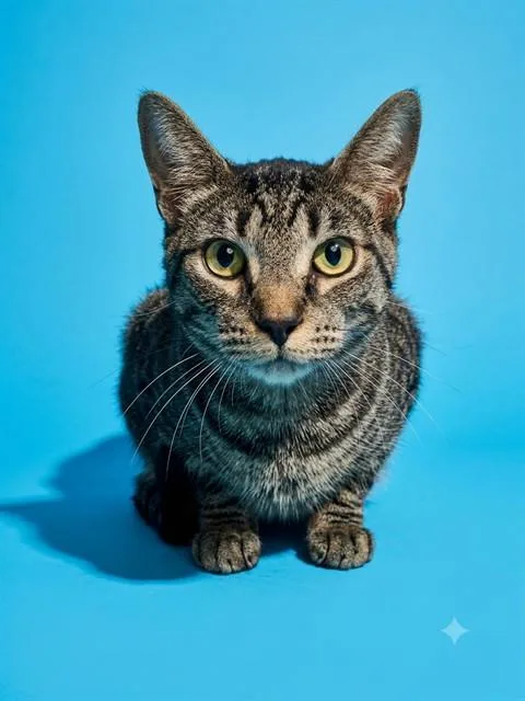 A young medium-sized female Domestic Short Hair cat named Carty for adoption in Jacksonville, FL