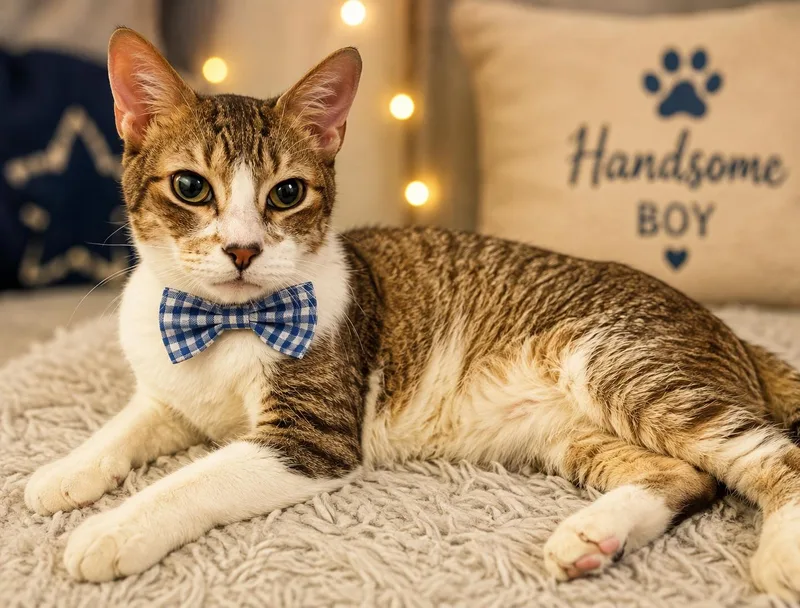 An adult medium-sized male Tabby (Brown / Chocolate) Domestic Short Hair cat named Tucker for adoption in Jacksonville, FL