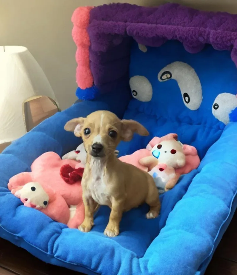 A baby small-sized male Chihuahua dog named Bart for adoption in San Antonio, TX