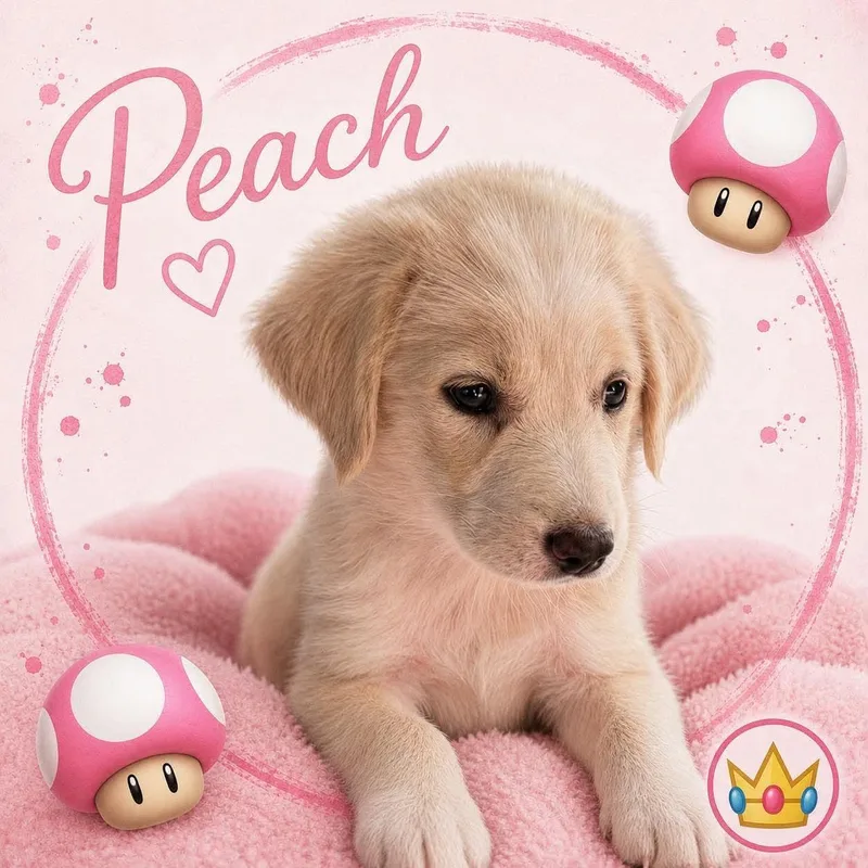 A baby small-sized female Great Pyrenees dog named Peach for adoption in Panama City, FL