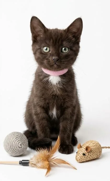 A baby small-sized female Domestic Short Hair cat named Pinkie for adoption in Cumming, GA