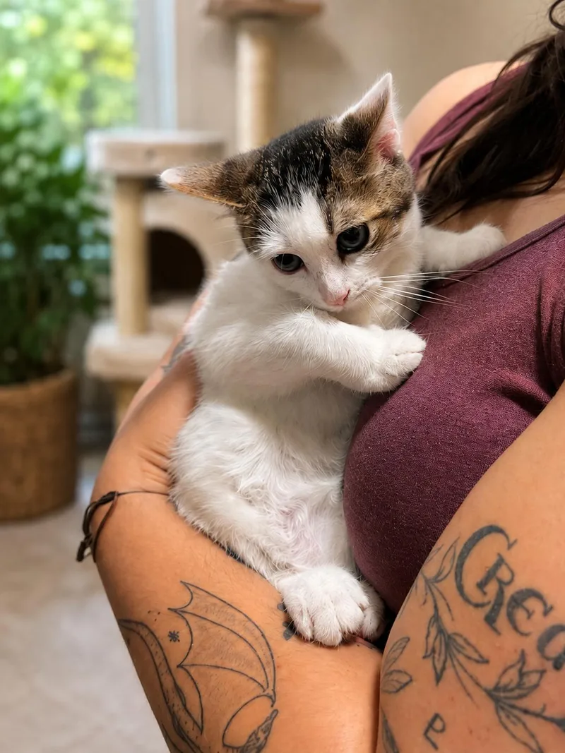 A baby small-sized male Domestic Short Hair cat named Piglet for adoption in Rio Linda, CA