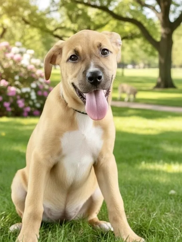 A baby medium-sized male Hound dog named Maxwell for adoption in Windsor Locks, CT