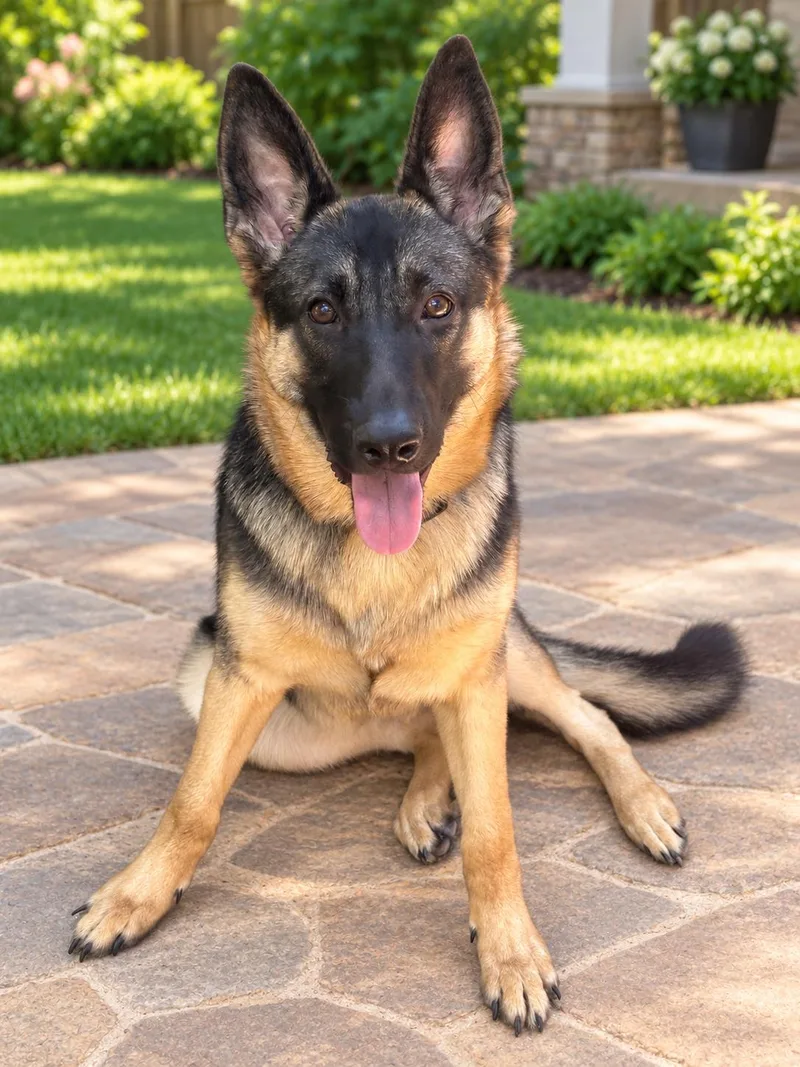 A young large-sized female German Shepherd Dog dog named Greta for adoption in Dallas, TX