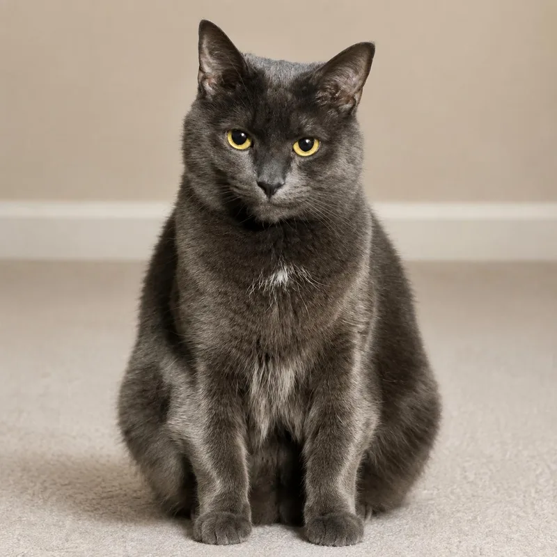 An adult medium-sized male Gray / Blue / Silver Russian Blue cat named Blue for adoption in Hillsborough, NJ
