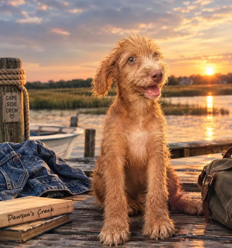 A baby large-sized female Poodle dog named Jen for adoption in Claremore, OK