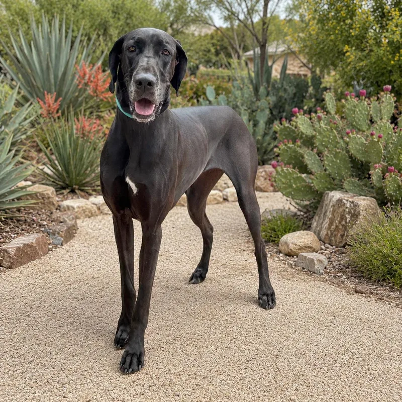 An adult extra large-sized female Great Dane dog named Lady for adoption in Helotes, TX