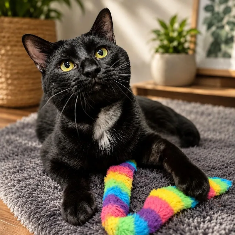 An adult medium-sized male Black & White / Tuxedo Domestic Short Hair cat named Conrad for adoption in Greensburg, PA
