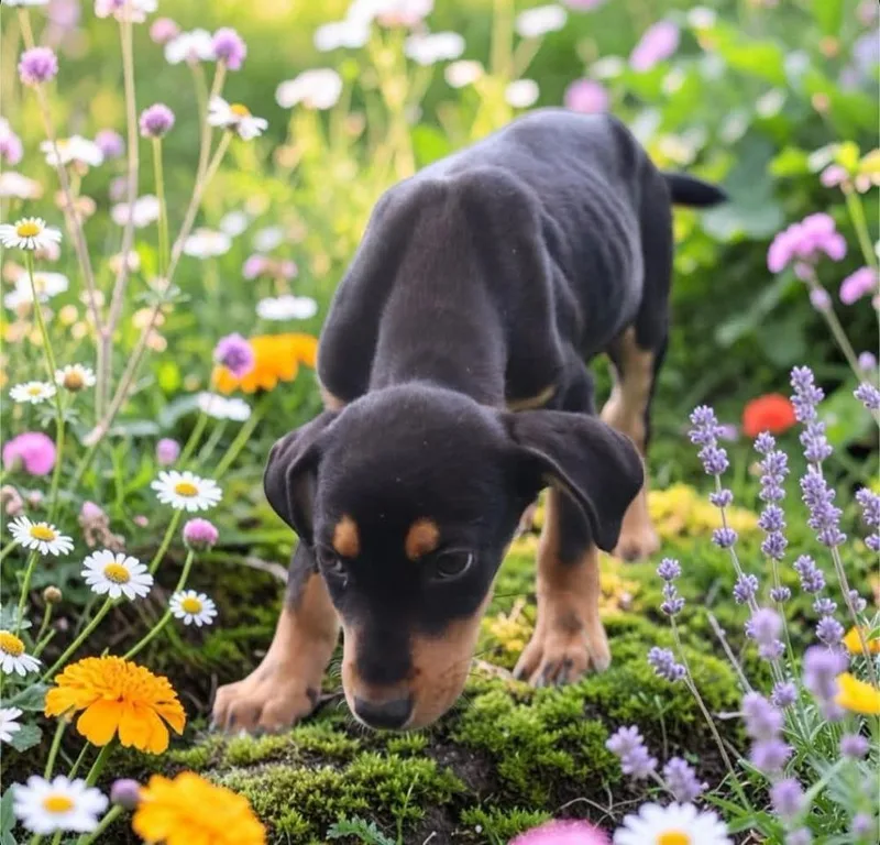 A baby medium-sized male Hound dog named Ghost for adoption in Statesville, NC