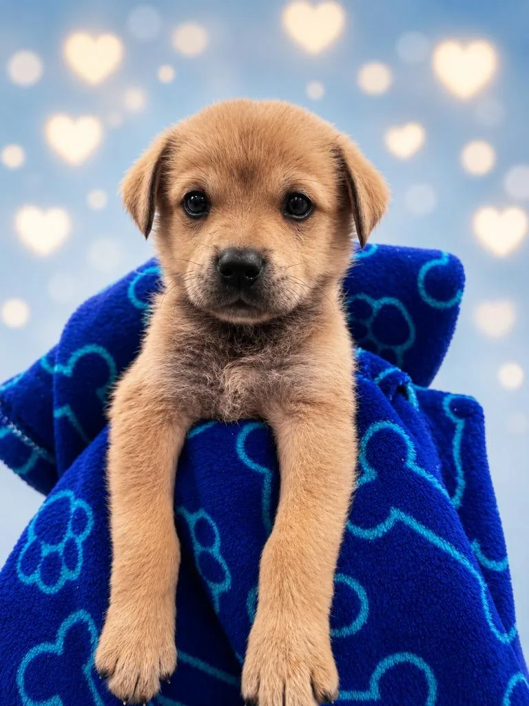 A baby medium-sized male Labrador Retriever dog named Kanelo for adoption in East Ridge, TN