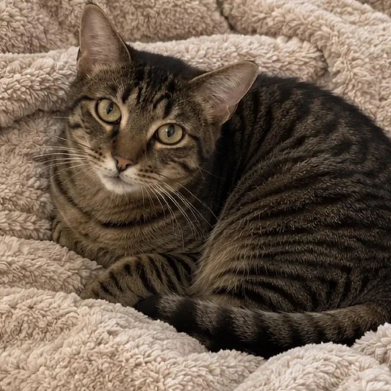 An adult large-sized male Brown / Chocolate Domestic Short Hair cat named Pacheco for adoption in Hamburg, NY