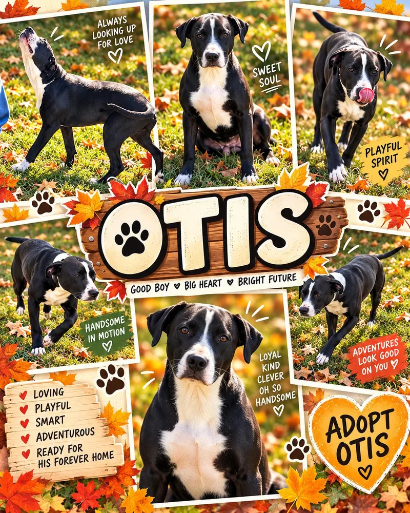 A young medium-sized male Black Labrador Retriever dog named Otis for adoption in Jackson, TN