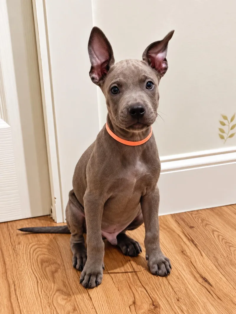 A young medium-sized male Pit Bull Terrier dog named Edwin for adoption in Nashville, TN