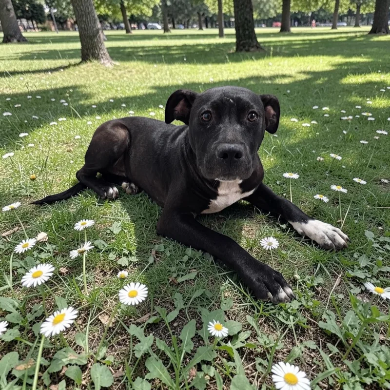 A baby large-sized male Black Labrador Retriever dog named Beau for adoption in Kenedy, TX