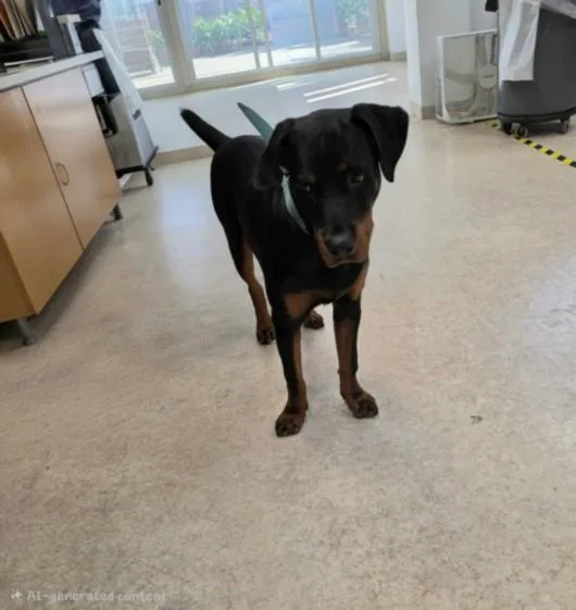 A young large-sized male Rottweiler dog named Howard for adoption in San Pedro, CA