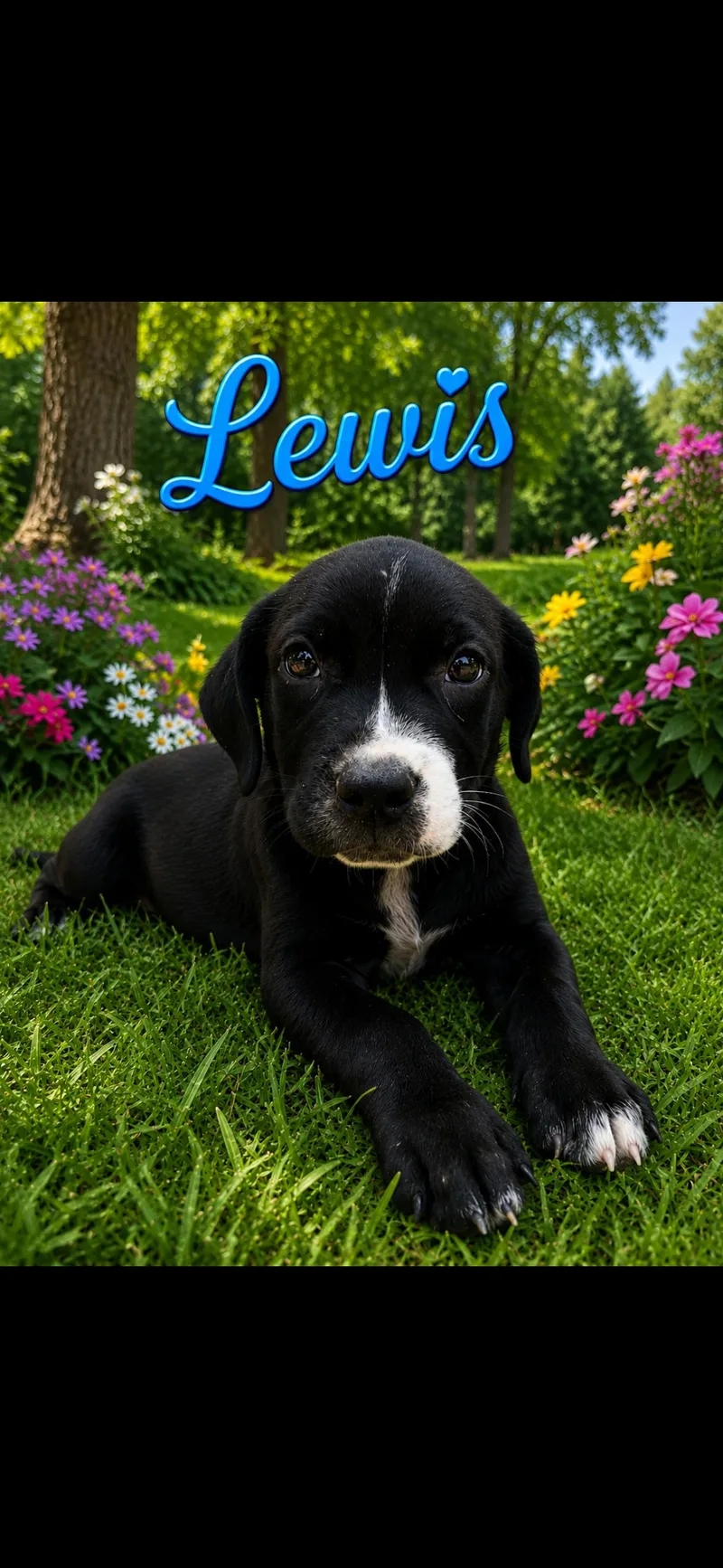 A baby medium-sized male Pit Bull Terrier dog named Lewis for adoption in seaside heights, NJ