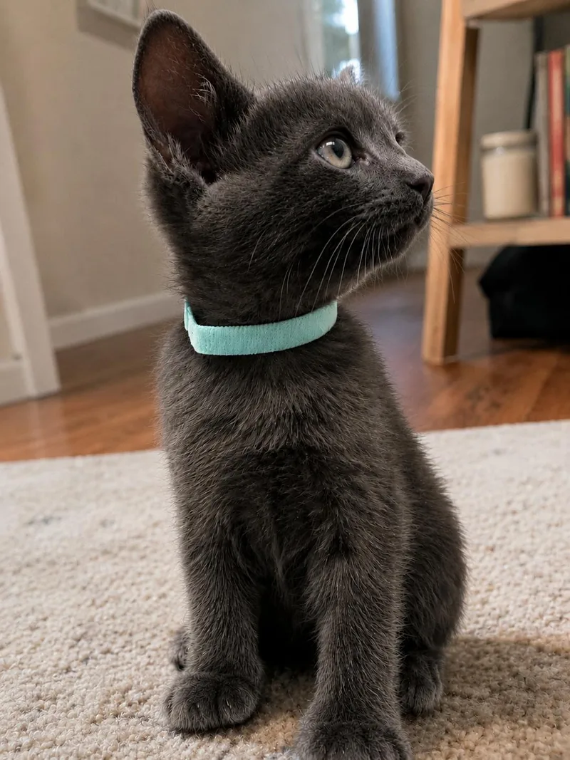 A baby small-sized male Domestic Short Hair cat named Stratus for adoption in Rio Linda, CA
