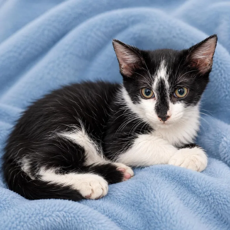 A baby small-sized male Domestic Short Hair cat named Spike for adoption in Tucson, AZ