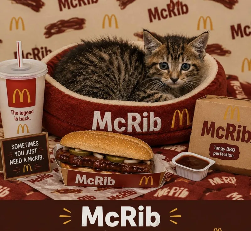 A baby small-sized male Domestic Short Hair cat named McRib for adoption in Washington Court House, OH