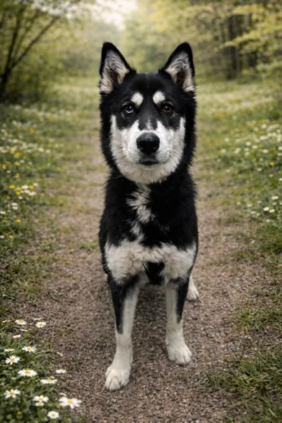 A young large-sized female Siberian Husky dog named Delilah for adoption in Clinton Township, MI