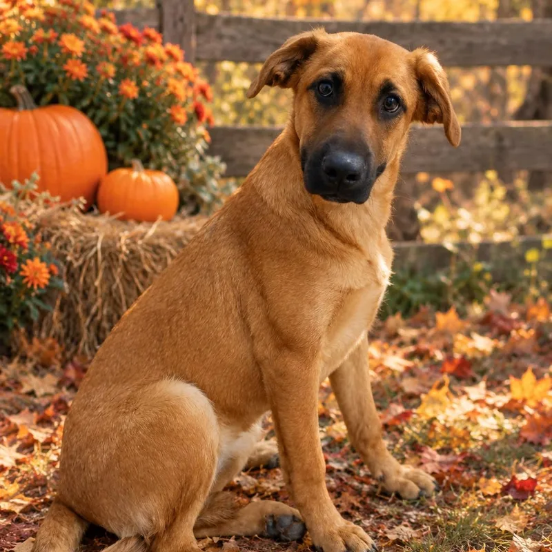 A young medium-sized female Yellow / Tan / Blond / Fawn Mixed Breed dog named Glinda for adoption in Susanville, CA