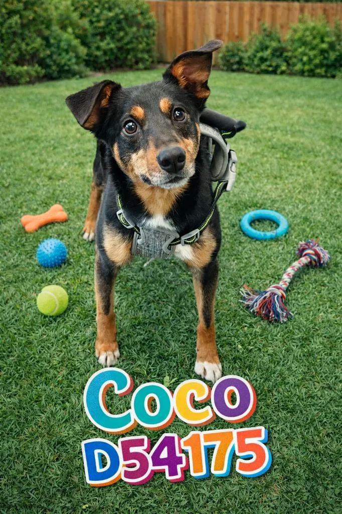 An adult medium-sized male Australian Cattle Dog / Blue Heeler dog named Coco for adoption in Clarksville, TN