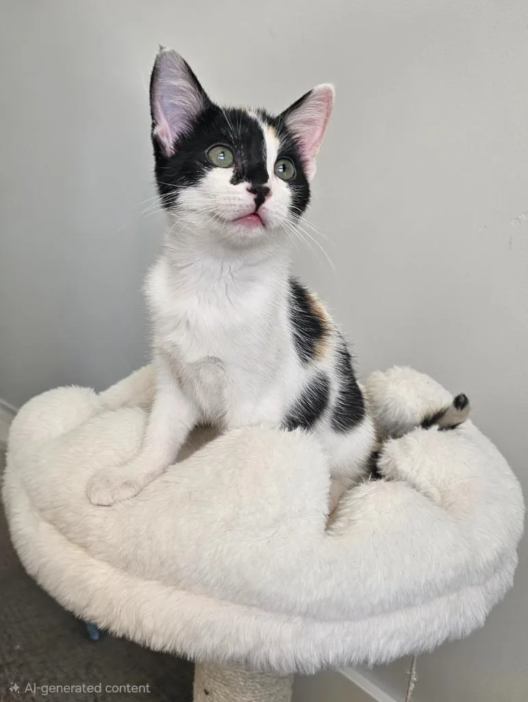 A baby small-sized female Domestic Short Hair cat named Cassia for adoption in Ogden, UT