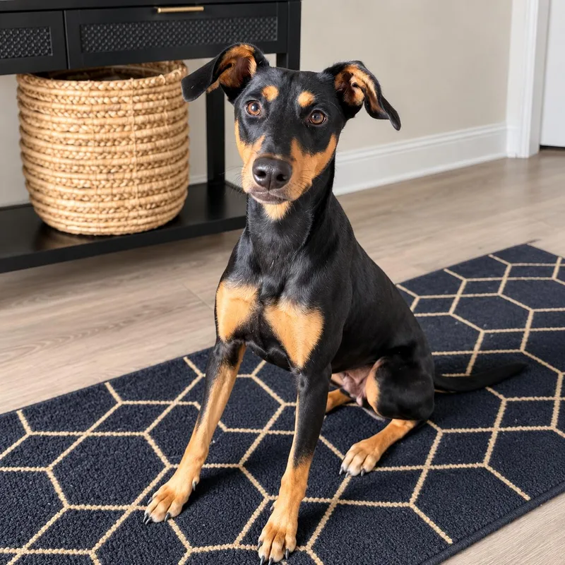 An adult medium-sized female Doberman Pinscher dog named Summer for adoption in Fort Worth, TX