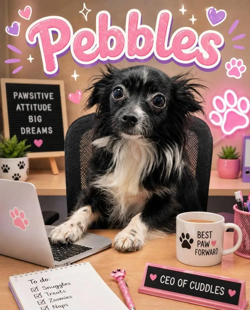An adult small-sized female Chihuahua dog named Pebbles for adoption in Washington Court House, OH