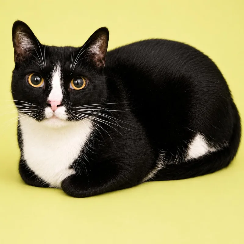 An adult extra large-sized male Black Domestic Short Hair cat named Tonka for adoption in Concord, NC