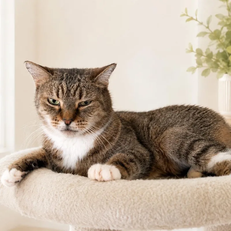 An adult medium-sized male Tabby (Buff / Tan / Fawn) Domestic Short Hair cat named C for adoption in largo, FL