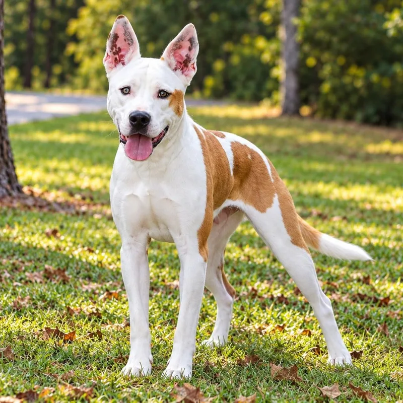 A young medium-sized male Australian Cattle Dog / Blue Heeler dog named Nuke for adoption in Lucedale, MS