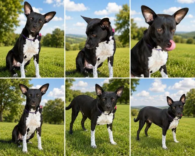 A young medium-sized female Cattle Dog dog named Rona for adoption in Bandera, TX