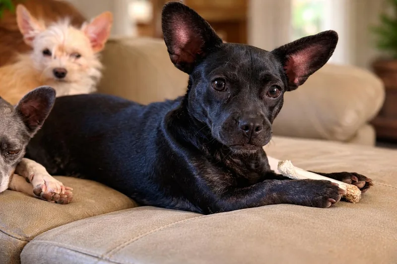 A baby small-sized female French Bulldog dog named Muffin for adoption in Georgetown , CA