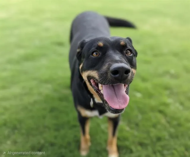 An adult medium-sized female Australian Cattle Dog / Blue Heeler dog named Akesha for adoption in Albuquerque, NM