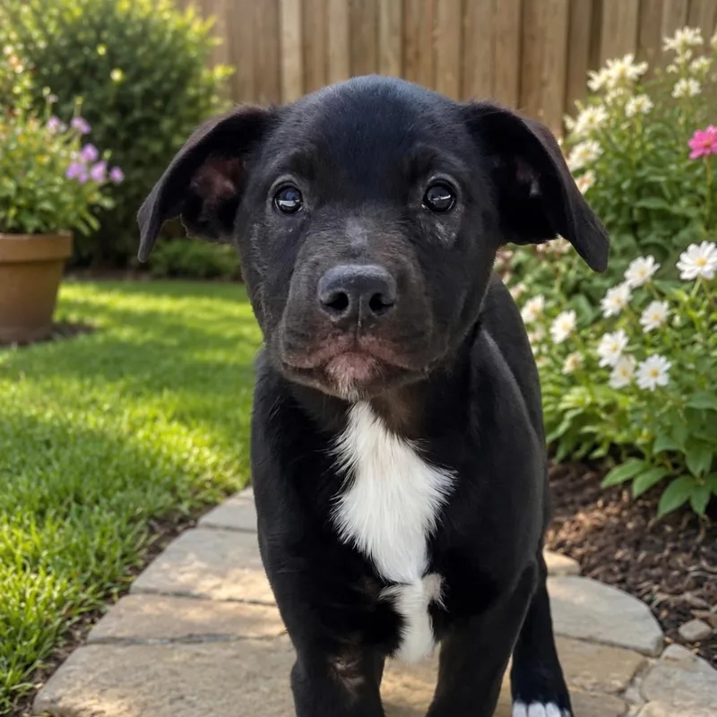 A baby small-sized female Black Mixed Breed dog named Sabrina for adoption in Medford, OR