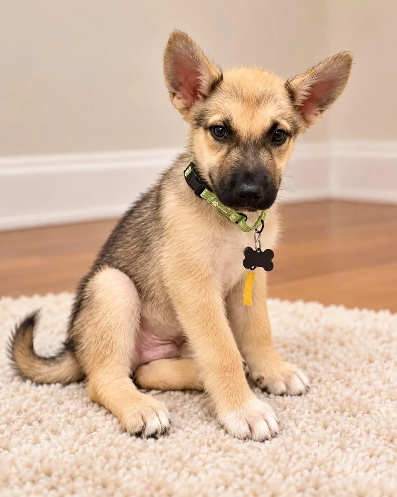 A baby medium-sized male Husky dog named Mark Sloan for adoption in Houston, TX