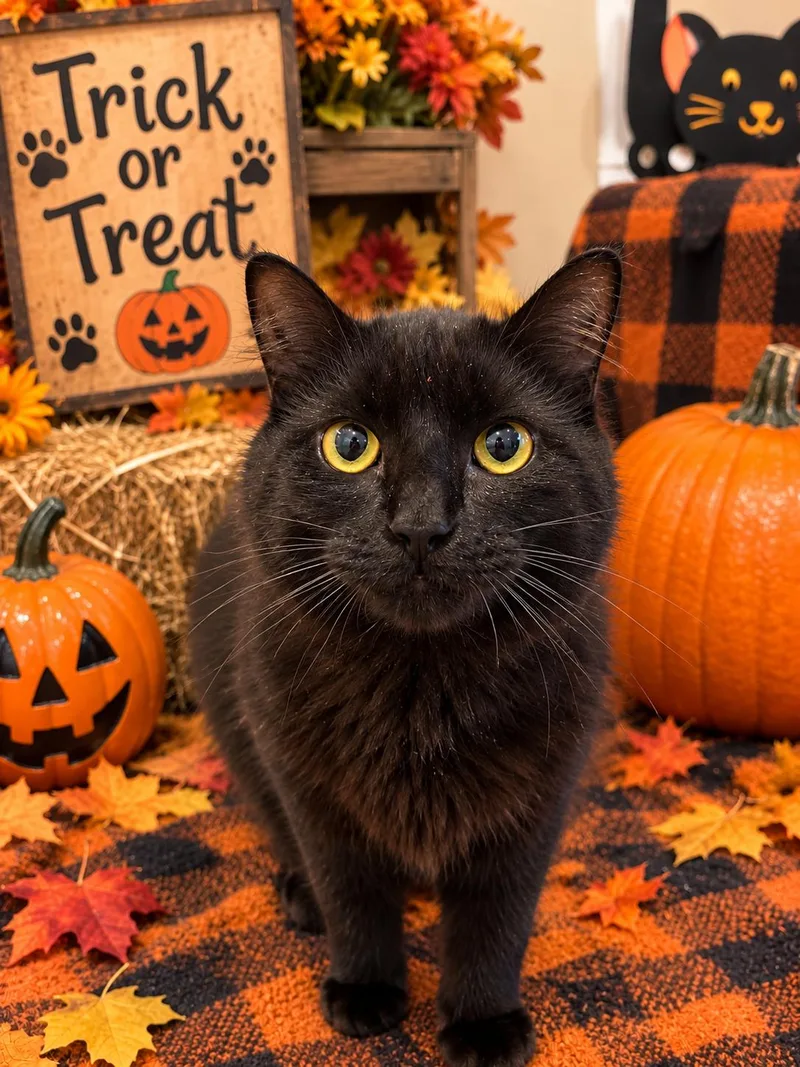 A young medium-sized male Domestic Long Hair cat named Salem for adoption in Orleans, VT