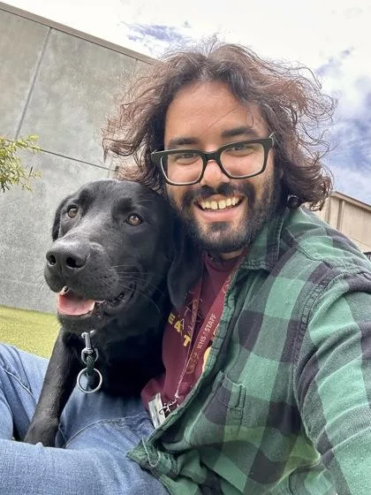 A young extra large-sized male Black Mixed Breed dog named Emperor Calus for adoption in Wichita, KS