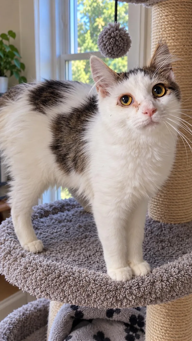 A young medium-sized female Domestic Short Hair cat named Dirtie Gertie for adoption in Kenhorst, PA