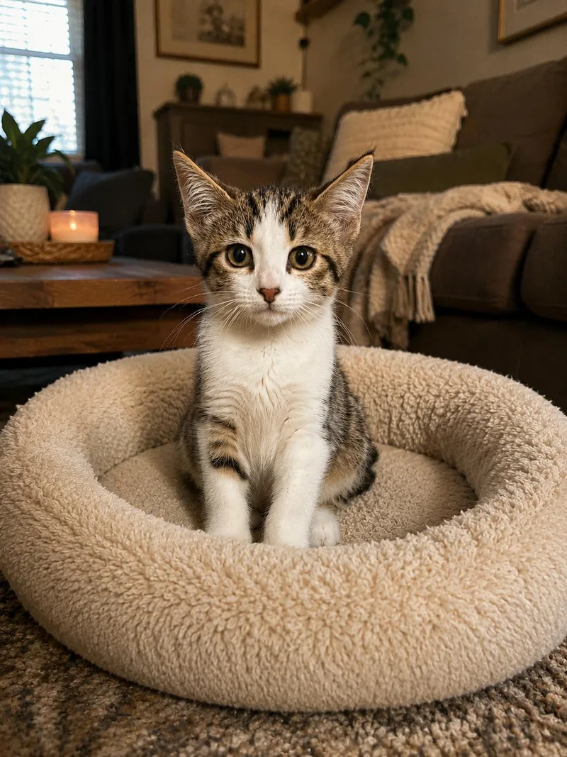 A baby small-sized female Domestic Short Hair cat named Hera for adoption in Rio Linda, CA