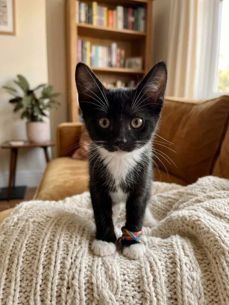 A baby small-sized female Domestic Short Hair cat named Kiah for adoption in St. Augustine, FL